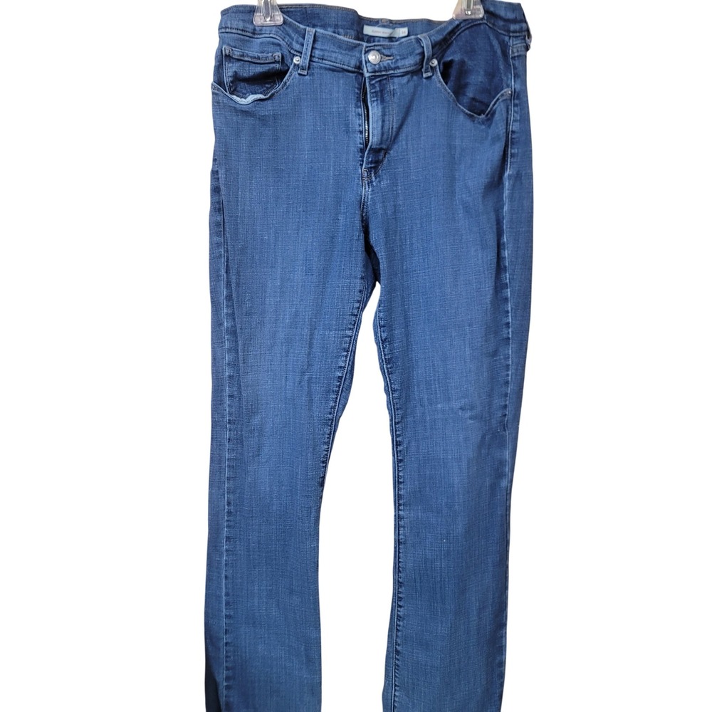 Levis Womens Classic TimelessBootcut Jeans Medium Wash Blue Denim Sz 16 Mid Rise